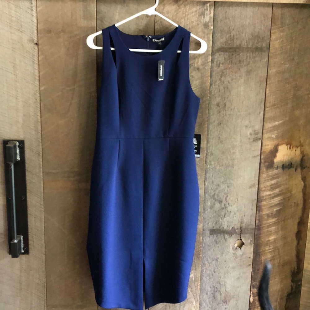 New with tags! Express Navy Pencil Dress